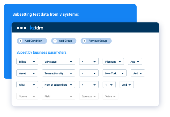Test data management tools: self-service portal