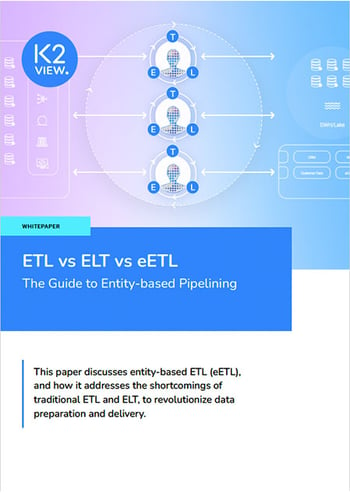 K2view Data Pipelining ETL vs ELT vs eETL