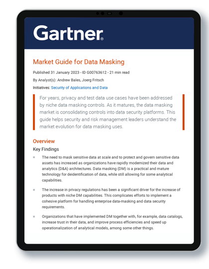 Data Anonymization - Gartner