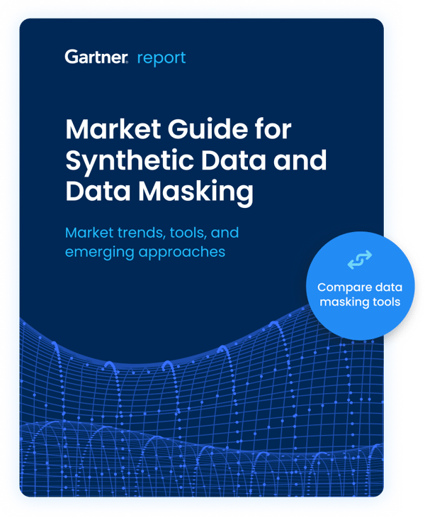 Gartner report for synthetic data generation tools and methods