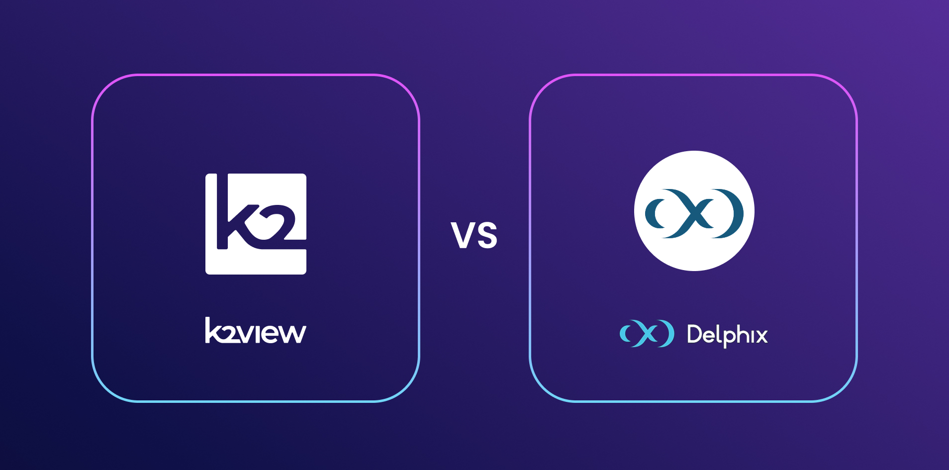Delphix vs K2view data masking, test data management, and synthetic data generation.