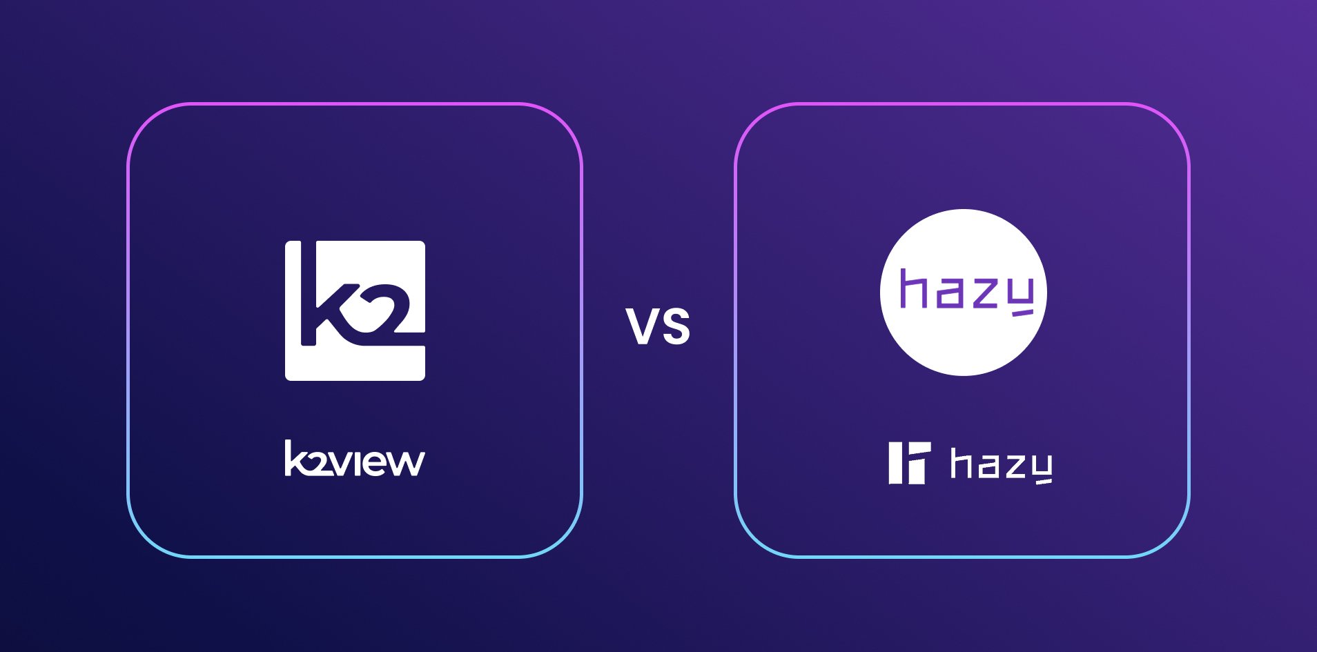 Hazy vs K2view Synthetic Data Generation