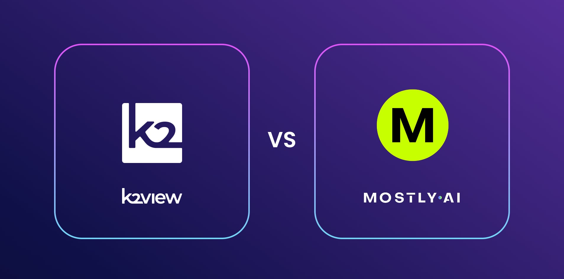 MOSTLY AI vs K2view Synthetic Data Generation